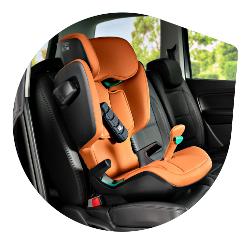 SILLA DE AUTO KIDFIX ISIZE GOLDEN COGNAC BRITAX ROMER GRUPO 2-3